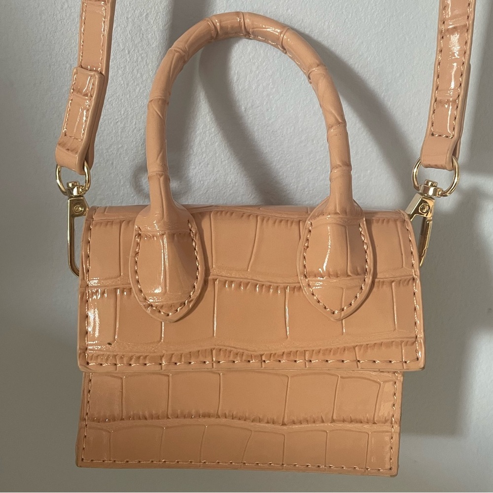 Che New York Blush Vegan Croc Mini Satchel